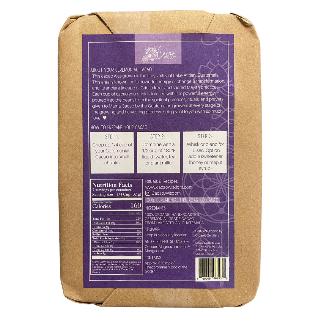 Guatemala Ceremonial Grade Cacao - Fire Roasted